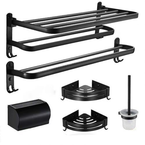 Towel rack five-piece