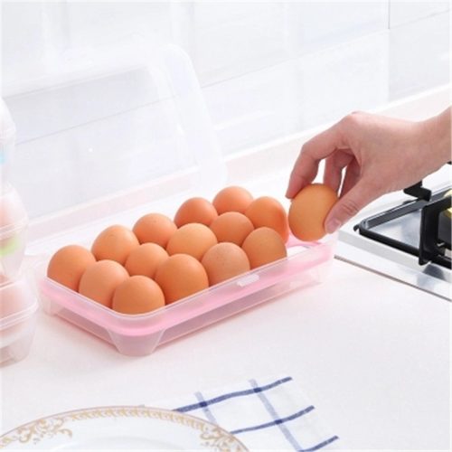 Kitchen 15 Grid Egg Box Refrigerator Crisper