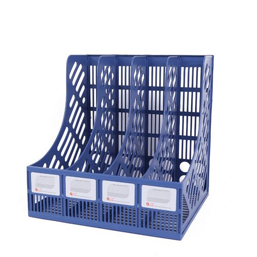 Desktop file storage rack stationery office supplies Fuqiang triple file rack manufacturer plastic data rack