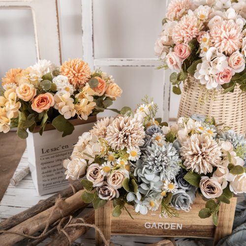 Fake flowers autumn chamomile bouquet INS wind simulation flower manufacturers home decoration